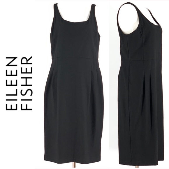 Eileen Fisher Dresses & Skirts - EILEEN FISHER Pullover Knee-Length Black Dress med